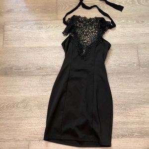 Mini black dress